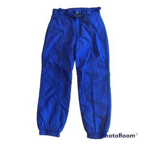 Vintage North Slope‎ Insulated Blue Ski Pants with Buckle READ